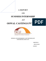 Summer Internship Report