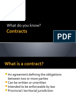 What Do You Know?: Contracts