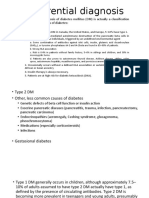 Differential Diagnosis of Diabetes Mellitus