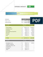 IC Household Expense Budget Template Updated 8857