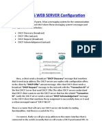 DHCP DNS WEB SERVER Configuration