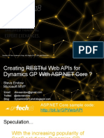 4 Creating REST APIs For GP GP Tech 2018