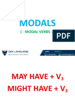 21 - Modals - MAY HAVE + V3 - MIGHT HAVE + V3