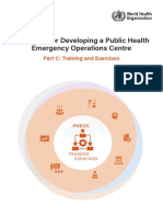 Handbook For Developing A Public HealthEmergency Operations CentrePart C: Training and Exercises