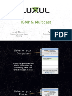 IGMP Multicast Webinar