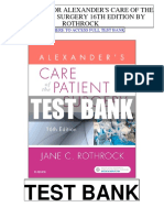 Alexanders Care Patient Surgery 16th Rothrock Test Bank