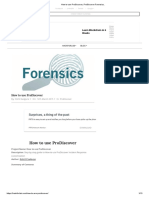 How To Use ProDiscover, ProDiscover Forensics