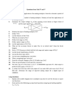 Questions On Operational Amplifier