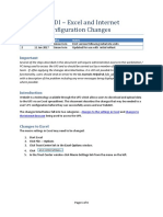 Using Webadi - Excel and Internet Explorer Configuration Changes