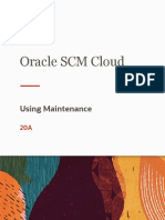 Using Maintenance CLOUD 20A