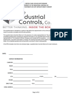 Control Panel Design Questionnaire