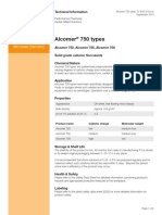 Alcomer 750 Types: Technical Information