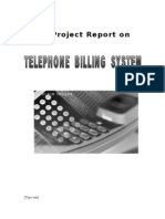 The Project Documentation of Telephone Billing System