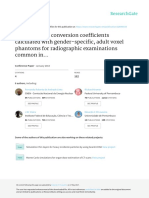 Effective Dose Conversion Coefficients Calculated