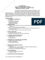 BBM 212 - Principles of Marketing Class Notes PDF