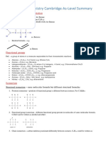 Organic Chemistry Cambridge As-Level Summary