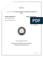 Powers and Function and Jurisdiction of Competition Commission of India