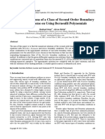 Numerical Solutions of A Class of Second Order Boundary Value Problems On Using Bernoulli Polynomials