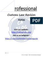 Customs Revision Notes PDF