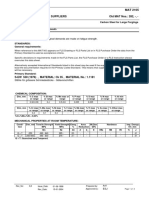 MCGB - Data Sheet For Suppliers Old MAT Nos.: 282, - , - : Carbon Steel For Large Forgings