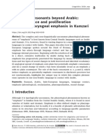 Emphatic Consonants Beyond Arabic: The Emergence and Proliferation of Uvular-Pharyngeal Emphasis in Kumzari