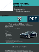 Decision Making Skills: Tesla: A Comprehensive Strategic Analysis