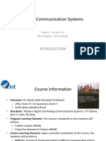 30820-Communication Systems: Week 1 - Lecture 1-3 (Ref: Chapter 1 of Text Book)