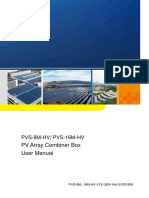 PV Array Combiner Box User Manual: PVS-8M-HV/ PVS-16M-HV