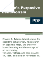 Tolman's Purposive