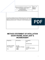 MOS-002B Door Frame, Door Leaf & Ironmongeries