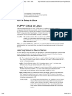 Report Linux TCP Ip Setup