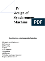 Design of Synchronous Machine