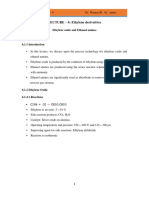 LECTURE - 6: Ethylene Derivatives: Ethylene Oxide and Ethanol Amines 6.1 Ethylene Oxide