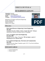 Ahmed Mahmoud Alenany: Curriculum Vitae of