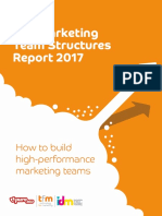 The Marketing Team Structure 2017