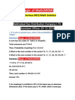 Magic of Math (MOM) : IBA Previous MCQ Math Solution