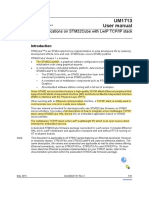 Um1713 User Manual: Developing Applications On Stm32Cube With Lwip Tcp/Ip Stack