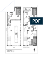 20' X 30' - West Facing Plan - Ground and First Floor Plan