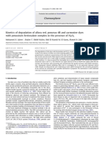 Kinetics of Azo Dyes