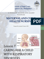 University of Saint Louis Tuguegarao City, Philippines: Maternal and Child Health Nursing