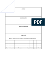 Method - Statement - For Aluminum Door and Window Installation