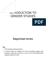 Introduction To Gender Studies