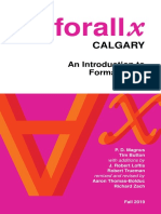 Forall X Calgary. An Introduction To Formal Logic - P.D. Magnus, T. Button Fall 2019 PDF