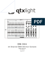 24 Channel DMX Dimmer Console: User Manual