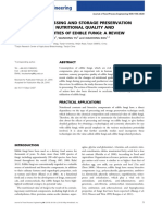 2016 Effects of Processing and Storage Preservation Technologies On Nutritional Quality and Biological Activities of Edible Fungi A Review