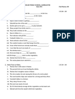 EVS Class IV Annual Questions