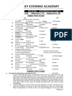 Gateway Evening Academy: Total Marks: 100 Objective: 15 Subjective: 85 Objective Part