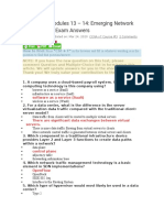 CCNA 3 v7 Modules 13 - 14: Emerging Network Technologies Exam Answers