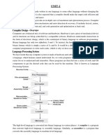 Compiler Unit - 1 PDF