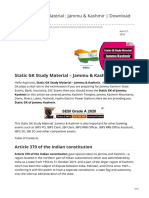 Letsstudytogether - Co-Static GK Study Material Jammu Kashmir Download in PDF